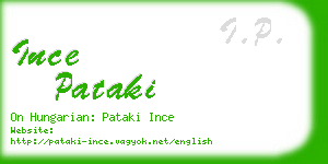 ince pataki business card